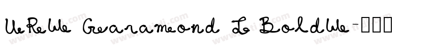 URW Garamond T BoldW字体转换